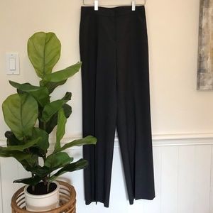 St John collection grey wool wide leg pant